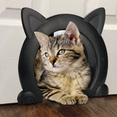 ikuso Cat Door interior door assembly shows secure installation for durable use.