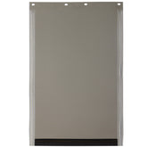 ikuso dog door flap installation shows quick replacement for a near-new seal and energy efficiency