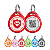 ilFindYou dog tag with QR code on collar for quick profile access