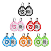 ilFindYou dog tag QR code profile visible for quick recovery.