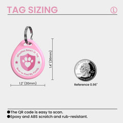 ilFindYou QR code dog tag triggering location alerts when scanned