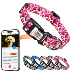 ILFINDYOU reflective dog collar front view improves evening visibility