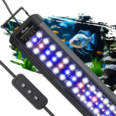 Pawfly 11W Aquarium Light for 12-18 Inch Tanks | Full Spectrum LED with Day/Night Modes