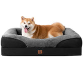 EHEYCIGA Memory Foam Dog Bed for Large Dogs – Orthopedic Sofa with Waterproof Liner & Removable Cover