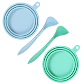 SLSON pet can cover light-blue lid on a can for fresh food.