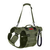 OneTigris dog lift harness front view enables adjustable support for mobility