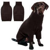 IECOii XL Dog Sweater,Winter Doggy Clothes for Large Dogs Girl Boy,Warm Pullover Soft Dog Sweater Turtleneck,Lightweight