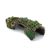 JIH Resin Hollow Tree Trunk Aquarium Ornament | Bettas House Cave Wood Decor HS-SP207