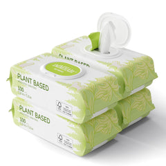 IMMHABI 400 Unscented Dog Wipes package front for fragrance-free pet cleansing.