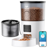 IMIPAW 5G WiFi automatic feeder front view highlighting remote scheduling for consistent meals.