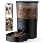 IMIPAW automatic cat feeder front view enables real-time pet monitoring.