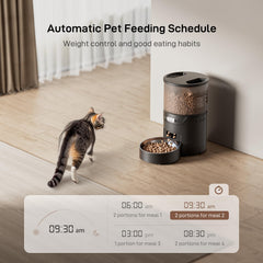 IMIPAW PET automatic cat feeder digital panel for easy portion programming