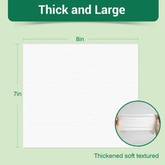 IMMCUTE 8x7 inch large wipes shown for easy full-pet cleaning.