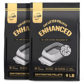 IMMCUTE enhanced cat litter pellets pour show 7mm size reducing tracking for cleaner floors