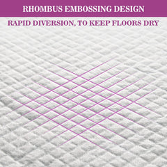 IMMCUTE leak-proof pad with plastic backing protects floors for 24 hours.