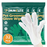 IMMCUTE guantes de lavado para mascotas, limpieza rápida sin enjuague