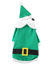 Impoosy Christmas dog shirt with elf hat for festive photos