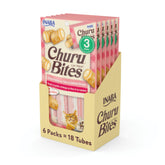 INABA Churu Bites pack of tubes enables mess-free feeding.