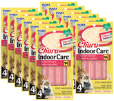 INABA Churu cat treat tubes close-up showing creamy texture for hairball control