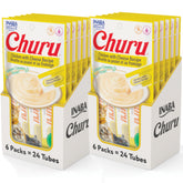 INABA Churu hand-fed tubes for interactive feeding and bonding.