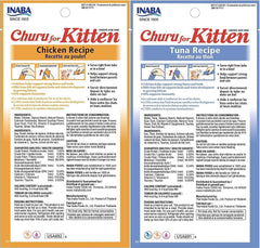 INABA Churu kittens creamy purée texture enables easy hand-feeding and bonding