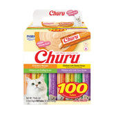INABA Churu tube being poured, highlighting hydration for cats.