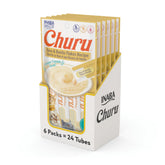 INABA Churu tuna-bonito-tubes-packshot shows a hydrating, low-calorie cat treat for picky eaters