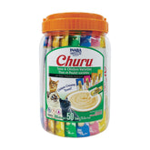 INABA Churu tuna-tube close-up showing creamy texture for hand-feeding.
