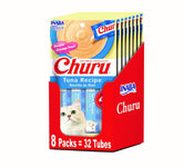 Inaba Churu tuna tube closeup highlighting creamy lickable texture for interactive feeding