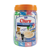 INABA Churu tuna tube pour demonstrates a creamy, hydrating treat your cat enjoys.