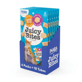 INABA Juicy Bites scallop and crab pack offers grain-free, high-moisture chews your cat may enjoy.