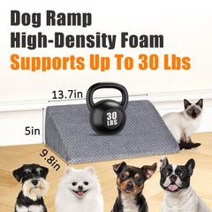 Inanil dog ramp washable cover enables easy cleaning and comfy fabric.