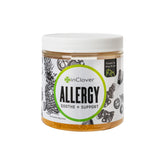 InClover bottle-pour demonstrates easy dosing for pet allergy relief.