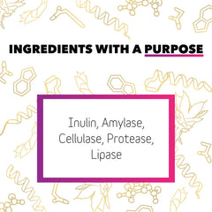 In Clover Optagest organic prebiotics illustration highlights plant based support
