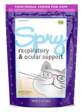 In Clover Spry soft chews bottle label highlights natural ingredients for immune support.