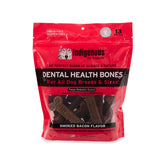 Indigenous Dental Health Bones smoked bacon bag—grain-free chews for daily dental care