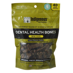 Indiginous Dental Pgb13 mini fresh dental bone for small dogs supports breath and plaque control.