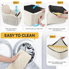 INDYBUD Dog Car Seat safety belt system keeps pets secured during acceleration