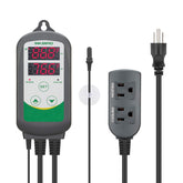 Inkbird ITC-308 dual display shows current and set temp for precise monitoring.