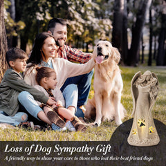 INLOMEM LED-lit memorial scene provides gentle illumination for reflection.