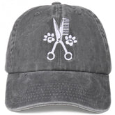 INNObeta dog groomer cap grey with adjustable strap for comfortable grooming sessions