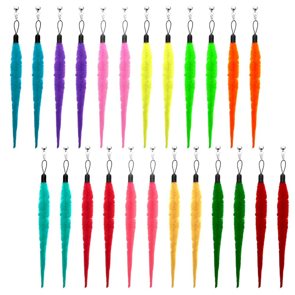 InnoHHustle cat worm toy refills colorful closeup for vibrant kitten play sessions.