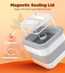 InnOrca collapsible container with magnetic lid for moisture control