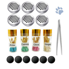INNOYUMLIN dog scent training tin with open lid for quick scent reveal.