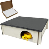 INOSCIND Large Slate Snake Hide entrance close showing natural shelter for ball python