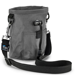The Inquisitive Canine Little Dipper front view shows compact training pouch for quick treats.