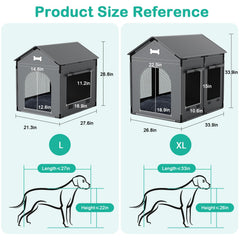 INRLKIT large-dog-house-frame shows sturdy PVC construction for lasting use.