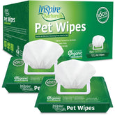 Inspire Naturals Pet Wipes 100ct pack front view for dogs and cats, versatile cleansing.