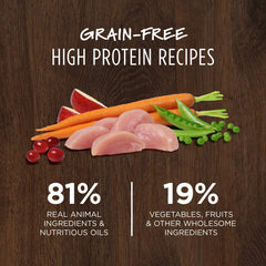 Instinct Original dry cat food chicken-first ingredient image communicates high-quality protein source.
