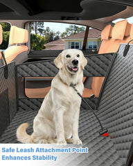 Instraella dog car seat demonstrating flexible-installation Left/Right/Middle